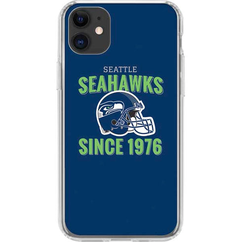 NFL Seattle Seahawks Helmet iPhone 11 Clear Case