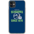 NFL Seattle Seahawks Helmet iPhone 11 Clear Case