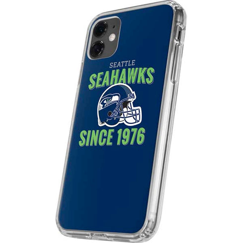 NFL Seattle Seahawks Helmet iPhone 11 Clear Case