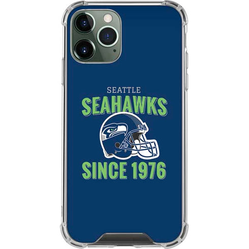 NFL Seattle Seahawks Helmet iPhone 11 Pro Max Clear Case