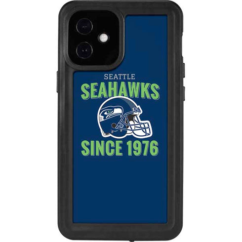 NFL Seattle Seahawks Helmet iPhone 12 Mini Waterproof Case