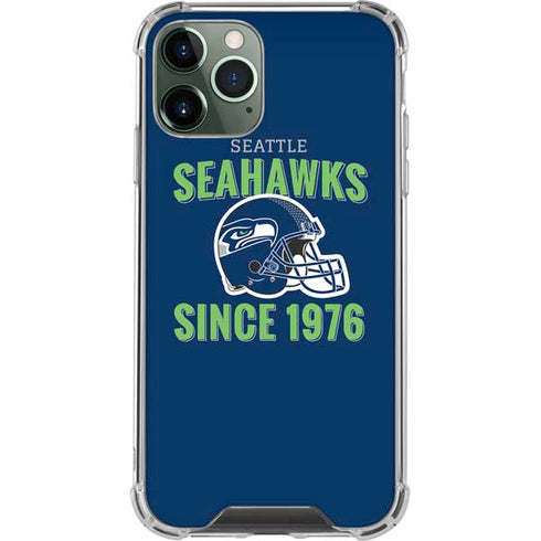 NFL Seattle Seahawks Helmet iPhone 12 Pro Clear Case