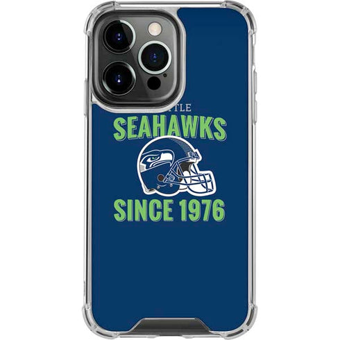 NFL Seattle Seahawks Helmet iPhone 15 Pro Clear Case