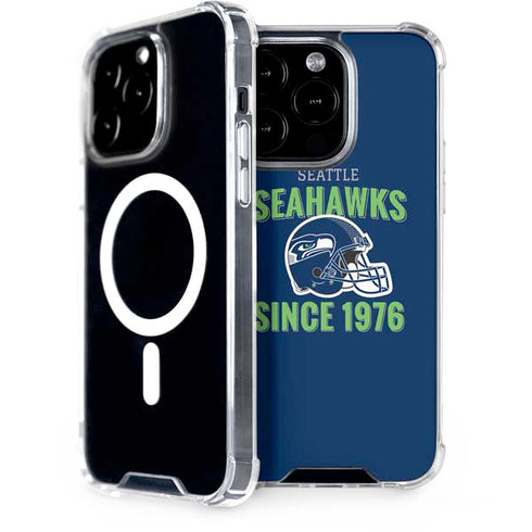 NFL Seattle Seahawks Helmet iPhone 15 Pro MagSafe Case