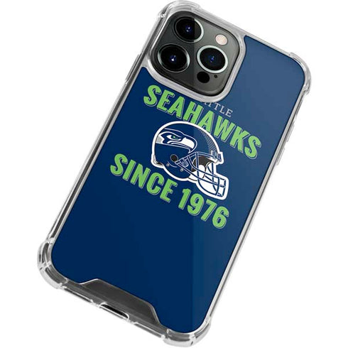 NFL Seattle Seahawks Helmet iPhone 15 Pro Max Clear Case