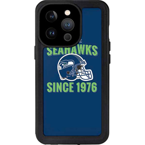 NFL Seattle Seahawks Helmet iPhone 14 Pro Waterproof Case