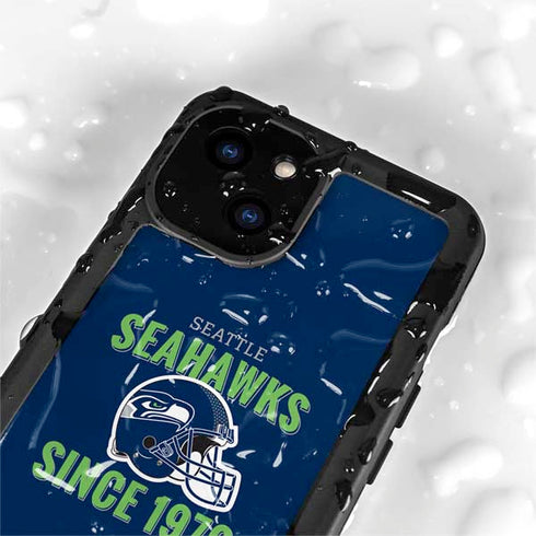 NFL Seattle Seahawks Helmet iPhone 15 Plus Waterproof Case