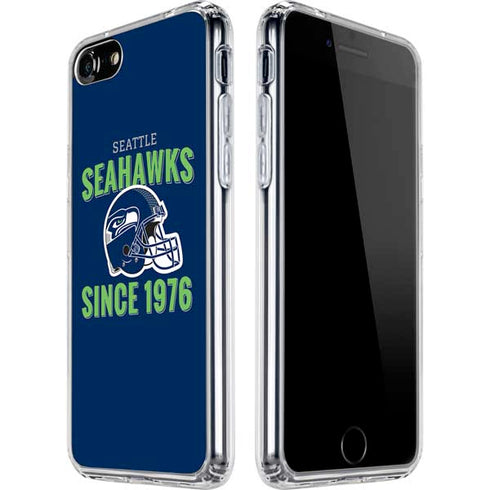NFL Seattle Seahawks Helmet iPhone SE (2nd & 3rd Gen) Clear Case