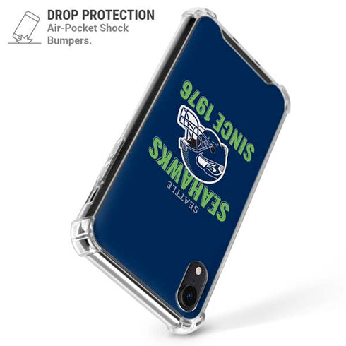 NFL Seattle Seahawks Helmet iPhone XR Clear Case