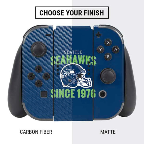 NFL Seattle Seahawks Helmet Nintendo Switch Bundle Skin