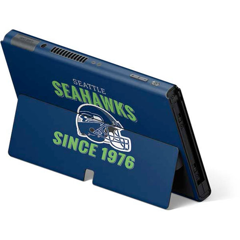 NFL Seattle Seahawks Helmet Nintendo Switch OLED (2021) Skin