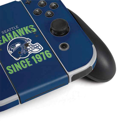 NFL Seattle Seahawks Helmet Nintendo Switch OLED (2021) Skin