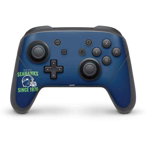 NFL Seattle Seahawks Helmet Nintendo Switch Pro Controller Skin