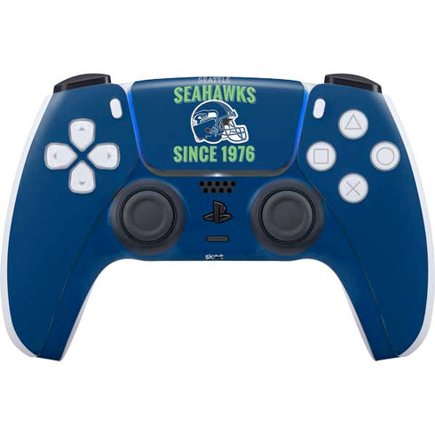 NFL Seattle Seahawks Helmet PS5 Controller Skin