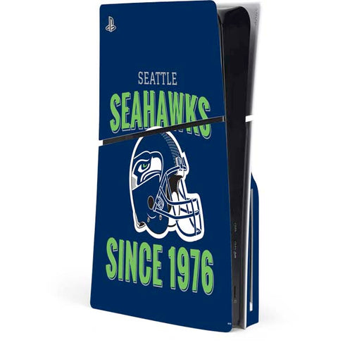 NFL Seattle Seahawks Helmet PS5 Slim Disk Console Skin