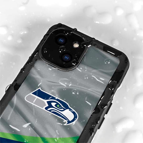 NFL Seattle Seahawks iPhone 15 Plus Waterproof Case