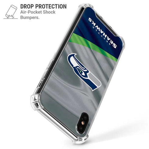 NFL Seattle Seahawks iPhone XS Max Clear Case