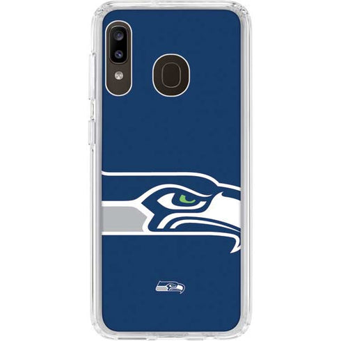 NFL Seattle Seahawks Large Logo Galaxy A20 Clear Case
