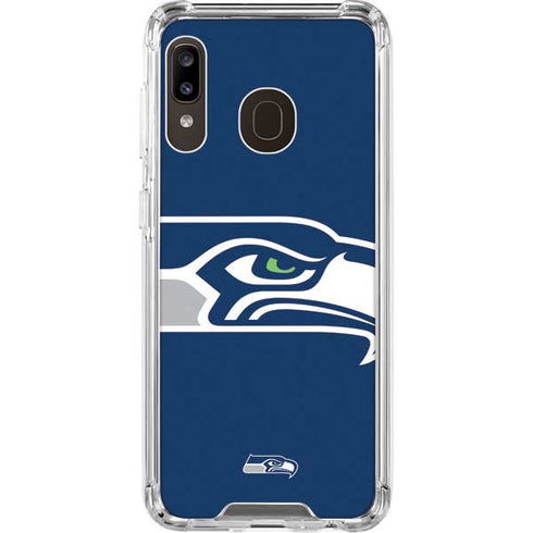 NFL Seattle Seahawks Large Logo Galaxy A30 Clear Case