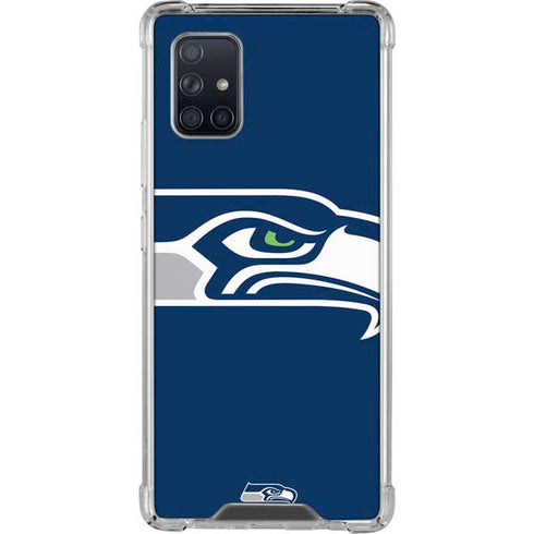 NFL Seattle Seahawks Large Logo Galaxy A71 5G Clear Case