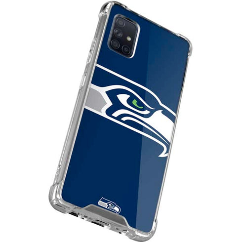 NFL Seattle Seahawks Large Logo Galaxy A71 5G Clear Case