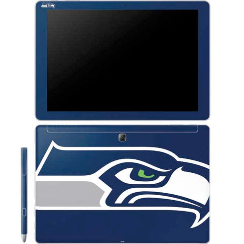 NFL Seattle Seahawks Large Logo Galaxy Book 12in Skin