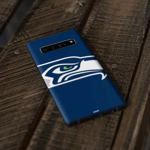 NFL Seattle Seahawks Large Logo Galaxy S10 Plus Skin