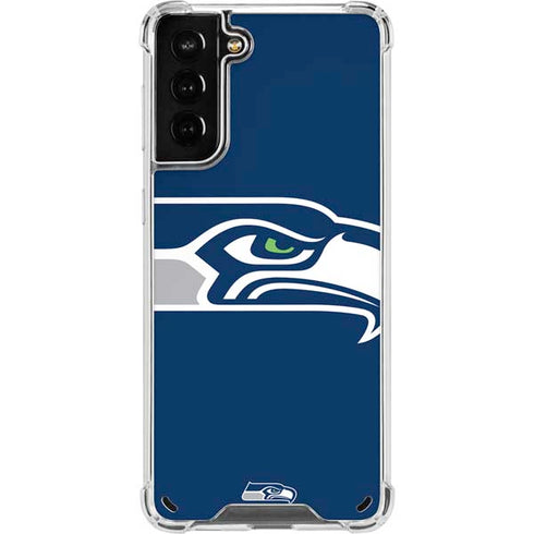 NFL Seattle Seahawks Large Logo Galaxy S21 Plus 5G Clear Case