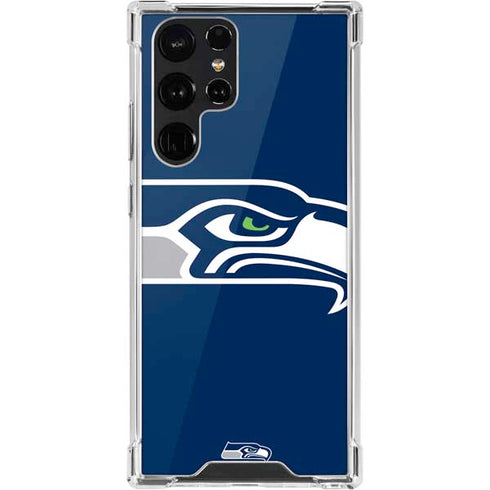 NFL Seattle Seahawks Large Logo Galaxy S22 Ultra Clear Case