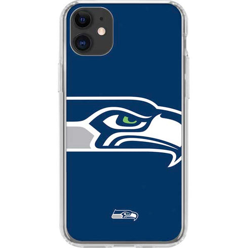 NFL Seattle Seahawks Large Logo iPhone 11 Clear Case