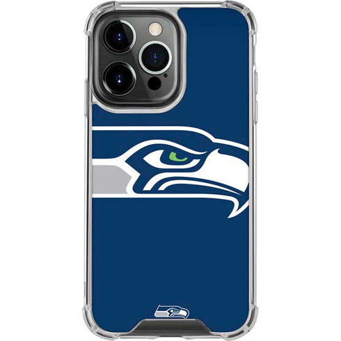 NFL Seattle Seahawks Large Logo iPhone 13 Pro Clear Case