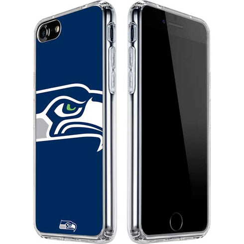 NFL Seattle Seahawks Large Logo iPhone SE (2nd & 3rd Gen) Clear Case