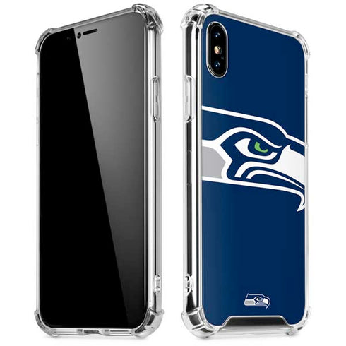 NFL Seattle Seahawks Large Logo iPhone X/XS Clear Case