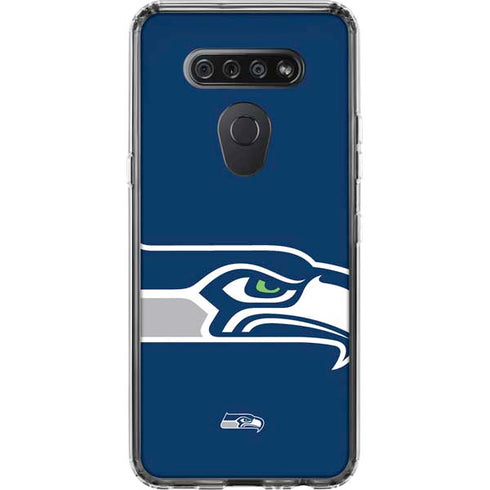 NFL Seattle Seahawks Large Logo LG K51/Q51 Clear Case