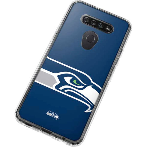 NFL Seattle Seahawks Large Logo LG K51/Q51 Clear Case
