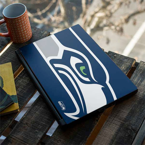 NFL Seattle Seahawks Large Logo MSI GS65 Stealth Laptop Skin