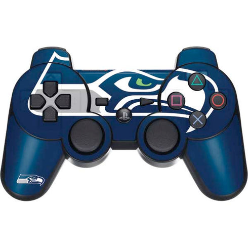 NFL Seattle Seahawks Large Logo PS3 Dual Shock wireless controller Skin