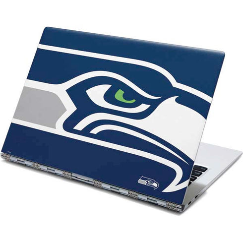 NFL Seattle Seahawks Large Logo Yoga 910 2-in-1 14in Touch-Screen Skin