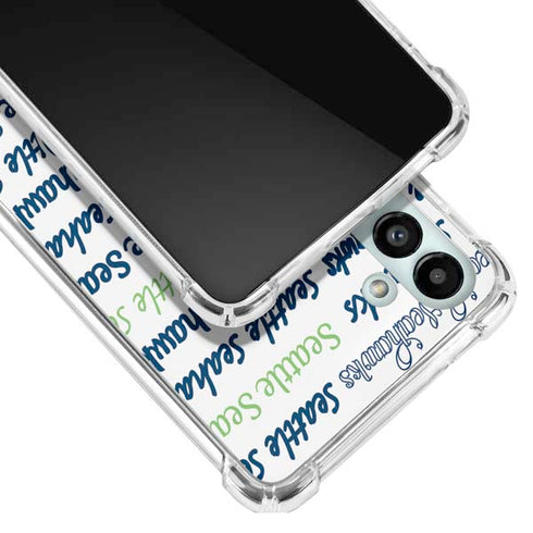 NFL Seattle Seahawks Print Galaxy A13 5G Clear Case