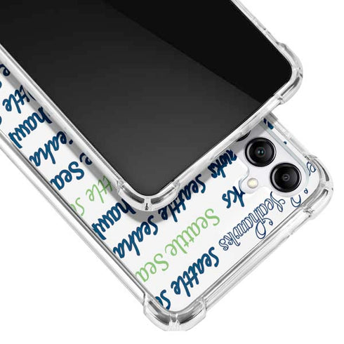 NFL Seattle Seahawks Print Galaxy A14 5G Clear Case