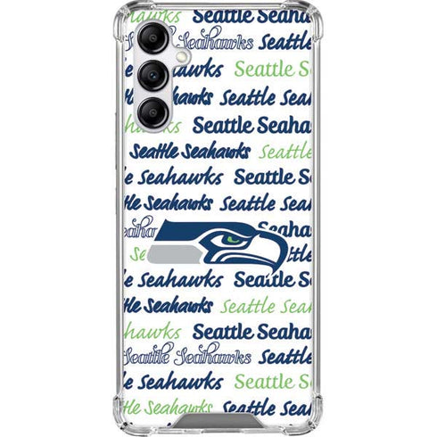 NFL Seattle Seahawks Print Galaxy A14 5G Clear Case