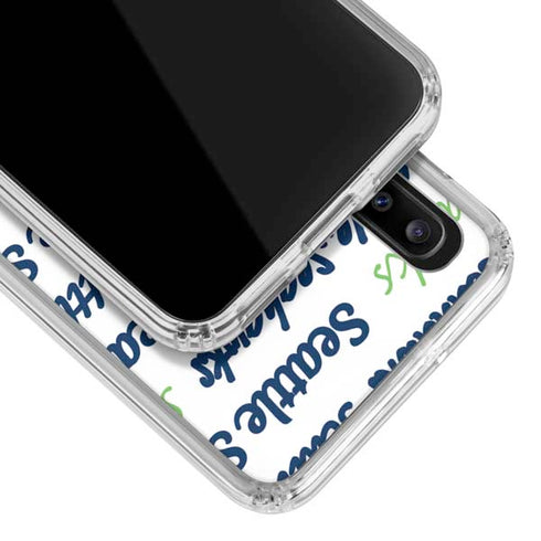 NFL Seattle Seahawks Print Galaxy A20 Clear Case