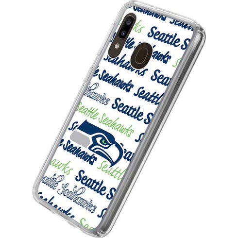 NFL Seattle Seahawks Print Galaxy A20 Clear Case