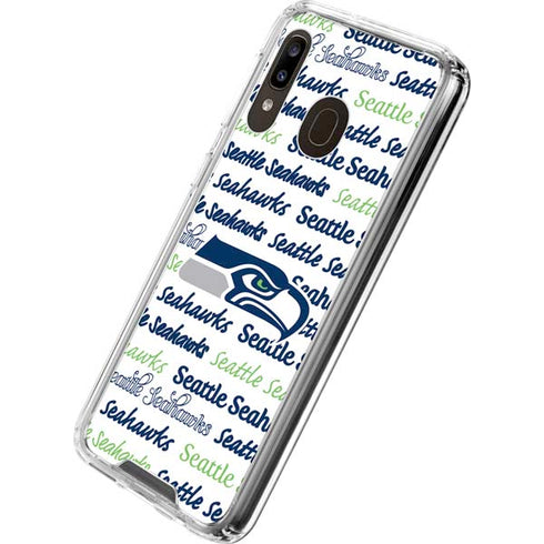 NFL Seattle Seahawks Print Galaxy A30 Clear Case