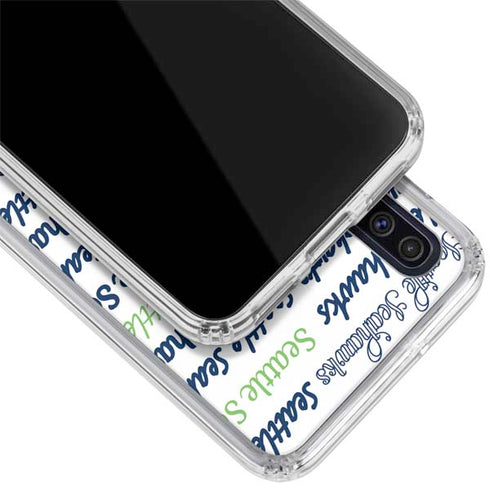 NFL Seattle Seahawks Print Galaxy A50 Clear Case