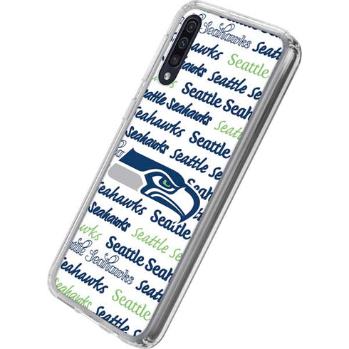NFL Seattle Seahawks Print Galaxy A50 Clear Case