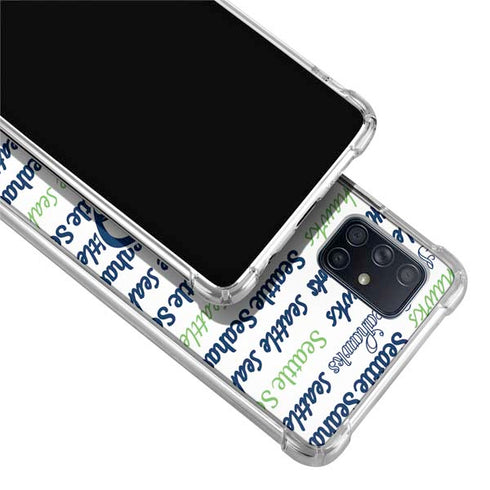 NFL Seattle Seahawks Print Galaxy A51 5G Clear Case