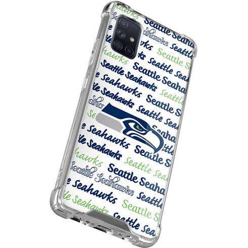 NFL Seattle Seahawks Print Galaxy A51 5G Clear Case