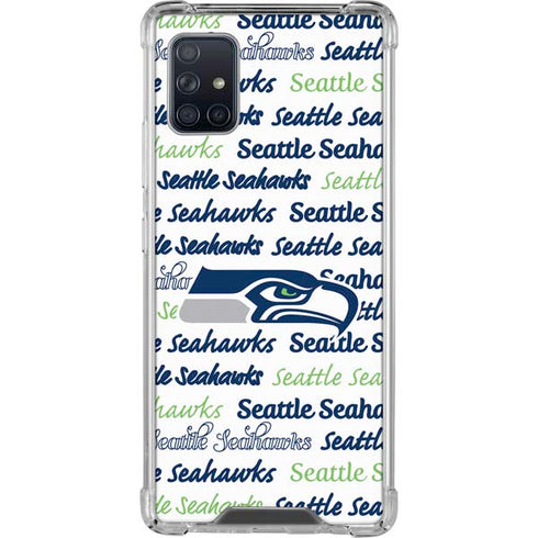 NFL Seattle Seahawks Print Galaxy A51 5G Clear Case