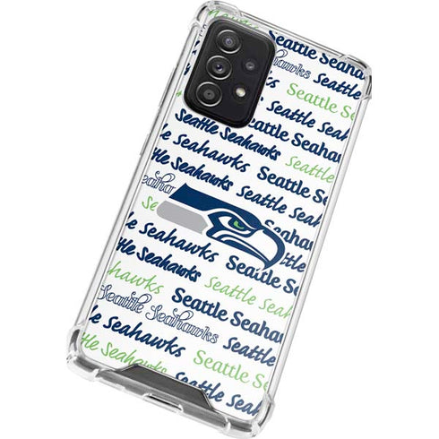 NFL Seattle Seahawks Print Galaxy A52 5G Clear Case